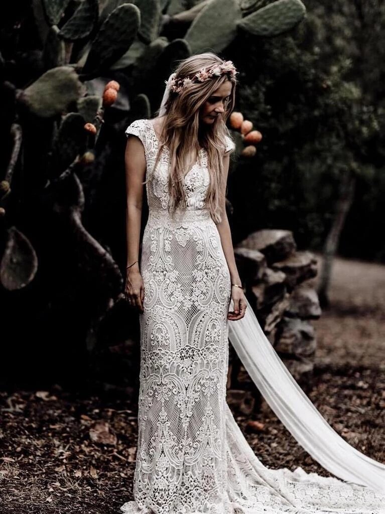 Robe De Mariée Simple Champêtre Hera Noces 6967