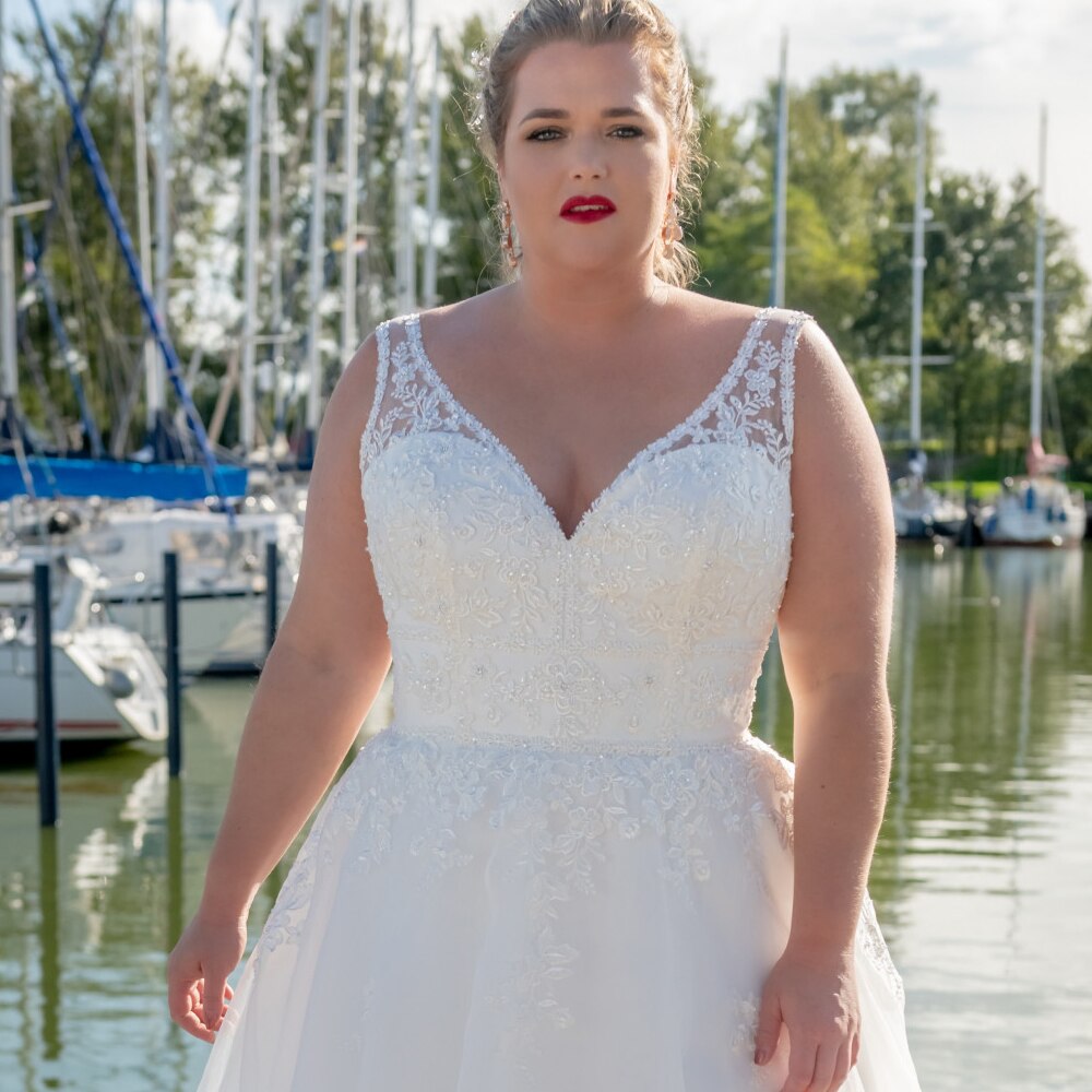 Robe Mariée Grande Taille Hera Noces 7769