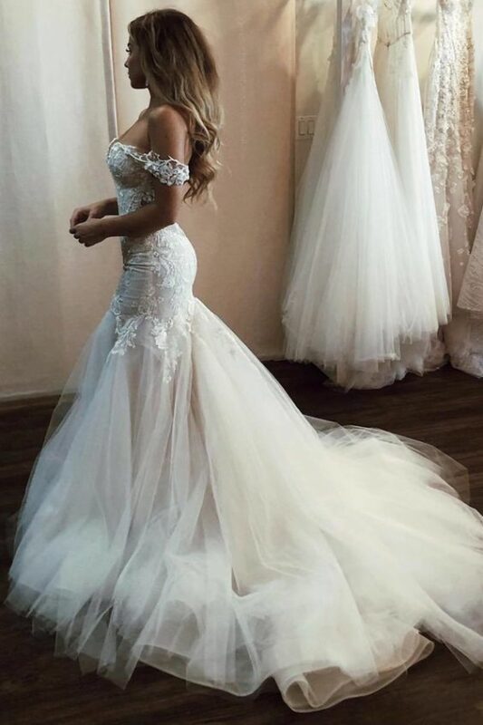 Robe De Mariée Sirène Sexy Avec Dos Nu En Tulle Hera Noces 