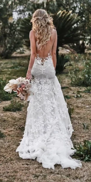 Robe de Mariée Bohème Dos Nu – Image 2