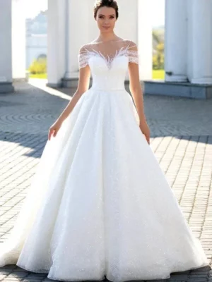 Robe de Mariée Simple Bohème Chic