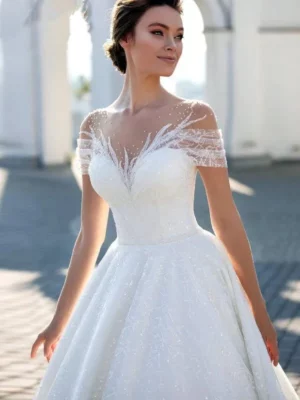 Robe de Mariée Simple Bohème Chic – Image 3