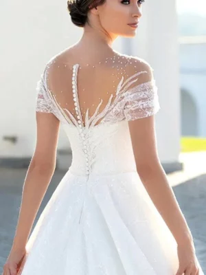 Robe de Mariée Simple Bohème Chic – Image 4