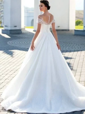 Robe de Mariée Simple Bohème Chic – Image 2