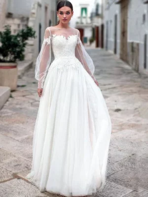 Robe de Mariée Rétro Vintage