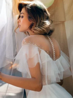 Robe de Mariée Vintage Romantique – Image 4