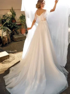 Robe de Mariée Vintage Romantique – Image 2