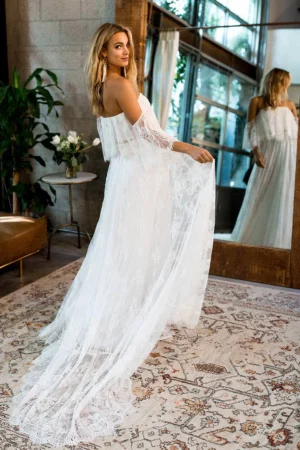 Robe de Mariée Deux Pièces Bohème – Image 4