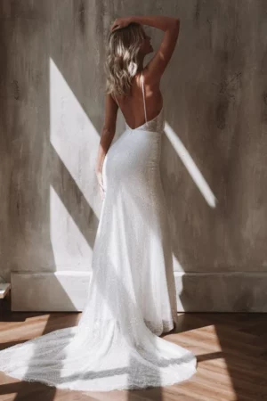 Robe de Mariée Civile Bohème – Image 2