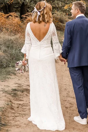 Robe de Mariée Vintage Année 20 – Image 3