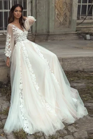 Robe de Mariée Bohème Hiver – Image 5