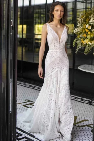 Robe de Mariée Bohème Fluide