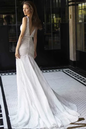 Robe de Mariée Bohème Fluide – Image 3