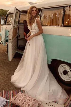 Robe de Mariée Vintage Année 70