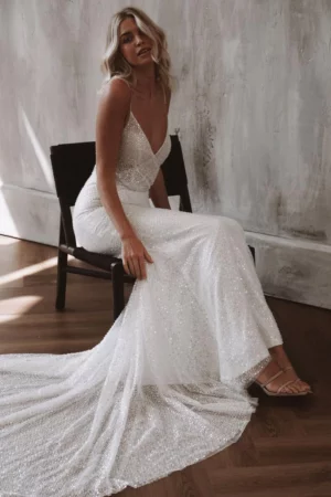 Robe de Mariée Civile Bohème – Image 4