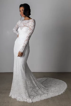 Robe de Mariée Dentelle Vintage – Image 2