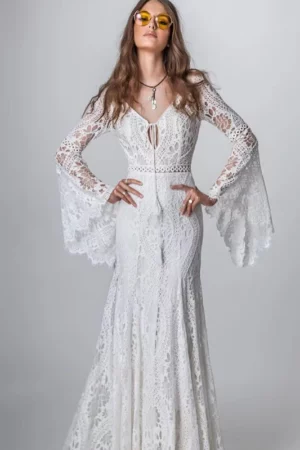 Robe de Mariée Style Bohème – Image 4