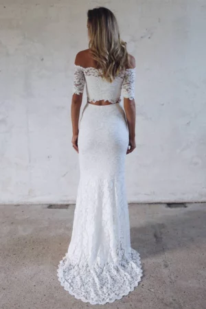 Robe de Mariée 2 Pièces Bohème – Image 3