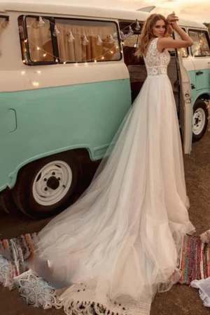 Robe de Mariée Vintage Année 70 – Image 2