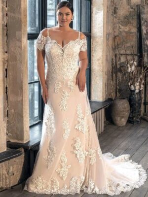 Customized Gorgeous Spaghetti Straps Plus Size Wedding Dresses for Princess Off Shoulder Bridal Gowns 2025 vestidos de novia