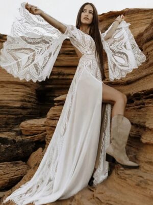 Robe de Mariée Bohème Soupir Lointain