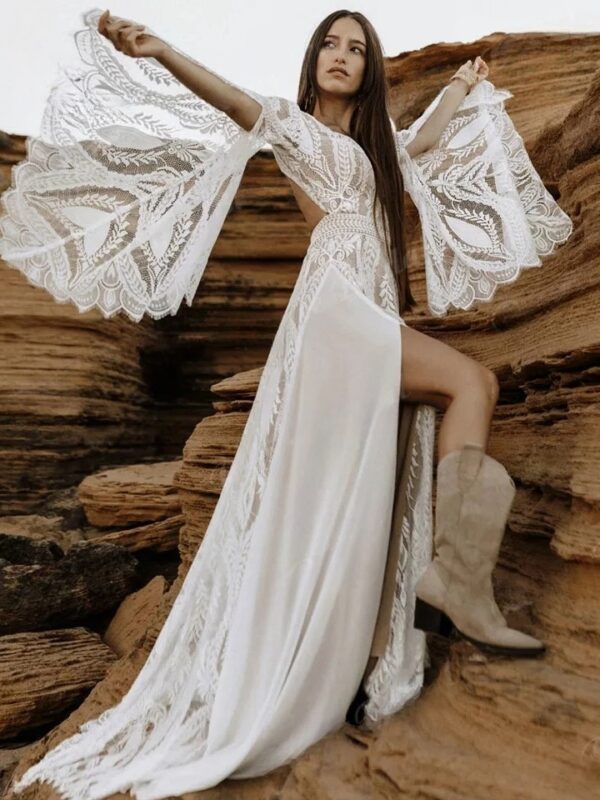 Robe de Mariée Bohème Soupir Lointain