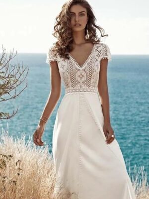 Robe de Mariée Bohème Éveil des Sens