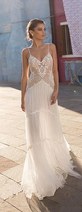 Robe de Mariée Bohème Clarté Lunaire