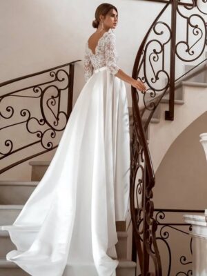 Robe de Mariée Bohème Voile Céleste