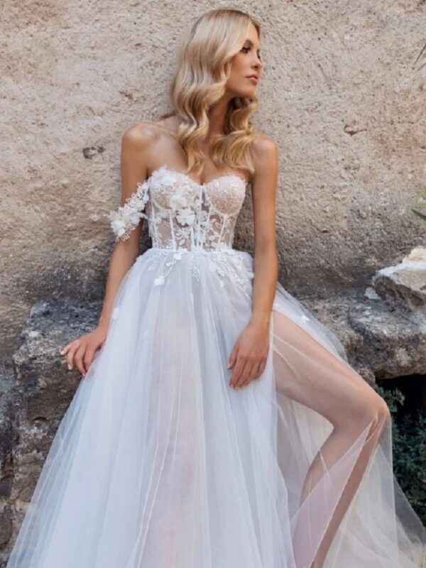 Robe de Mariée Bohème Plume de Lune