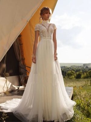 Robe de Mariée Bohème Brume Matinale