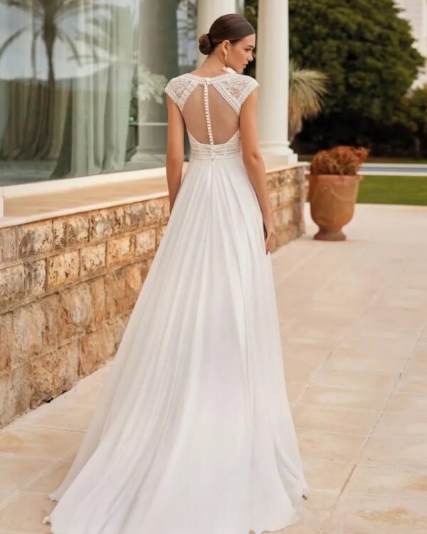 Robe de Mariée Bohème Blanche Promesse