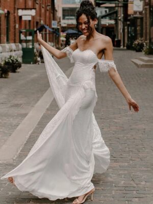 Robe de Mariée Bohème Symphonie d’Étoiles
