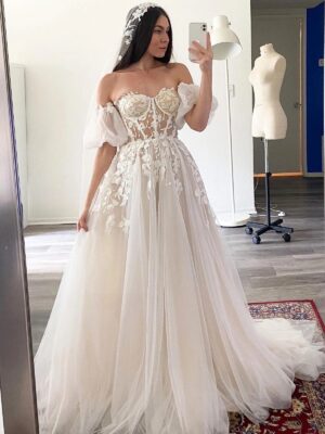 Robe de Mariée Bohème Chuchotement Solaire