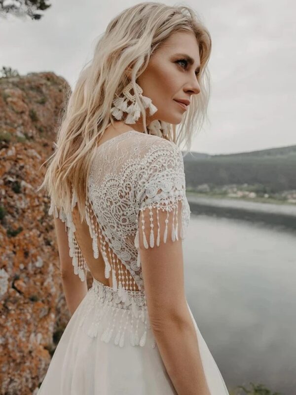 Robe de Mariée Bohème Douce Évasion