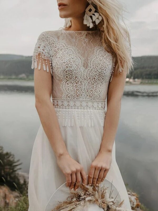 Robe de Mariée Bohème Douce Évasion