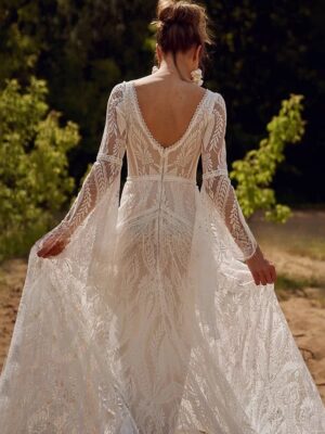 Robe de Mariée Bohème Étreinte Sauvage