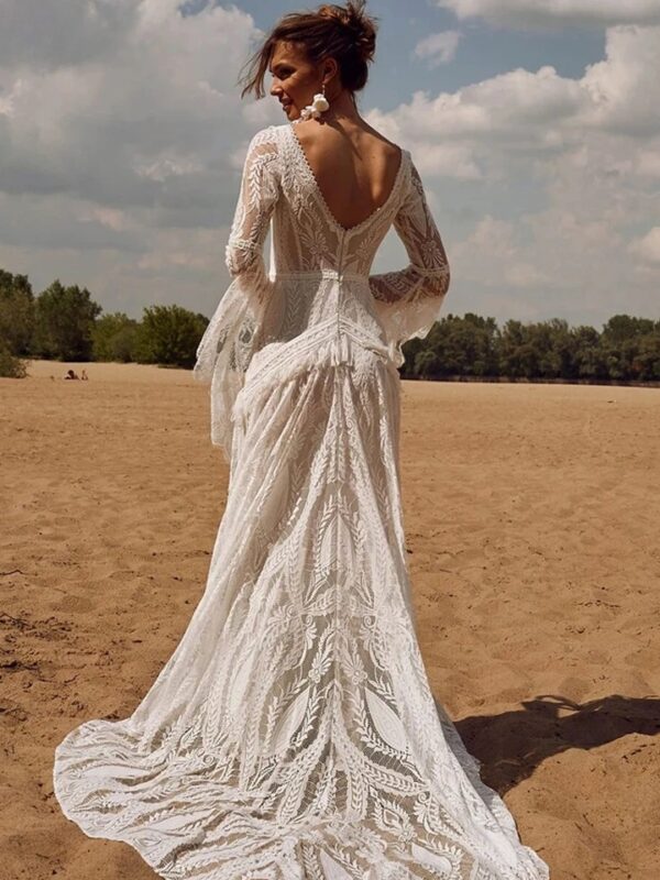 Robe de Mariée Bohème Étreinte Sauvage