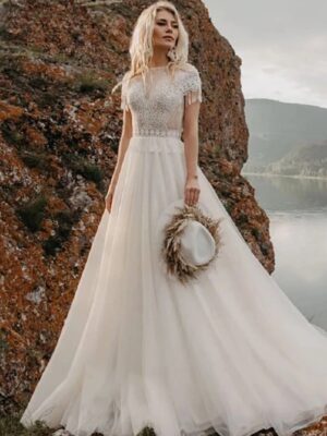 Robe de Mariée Bohème Douce Évasion