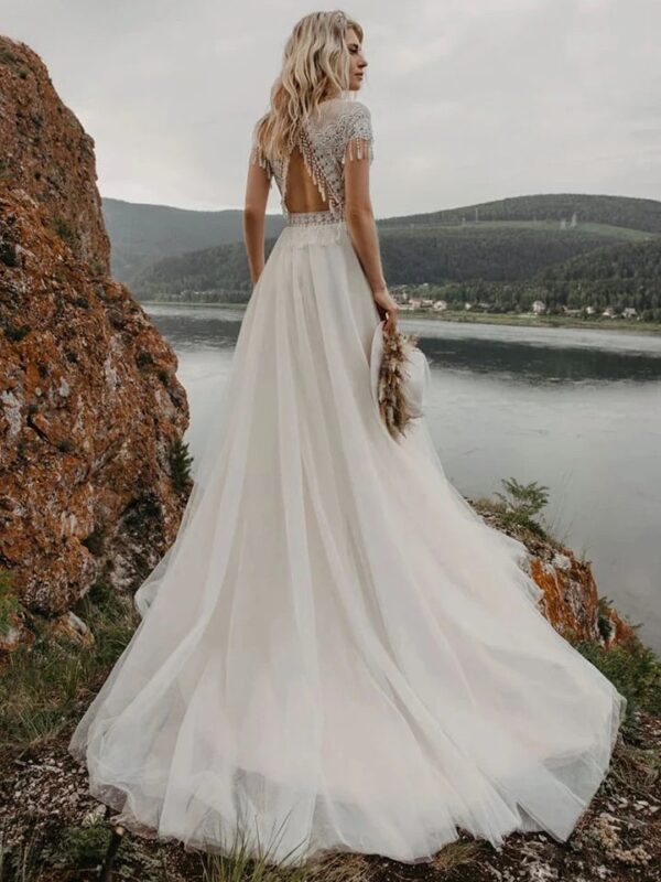 Robe de Mariée Bohème Douce Évasion