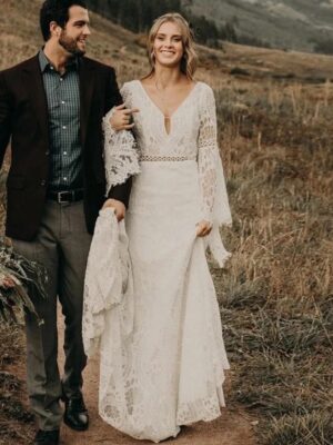 Robe de Mariée Bohème Âme d’Écume