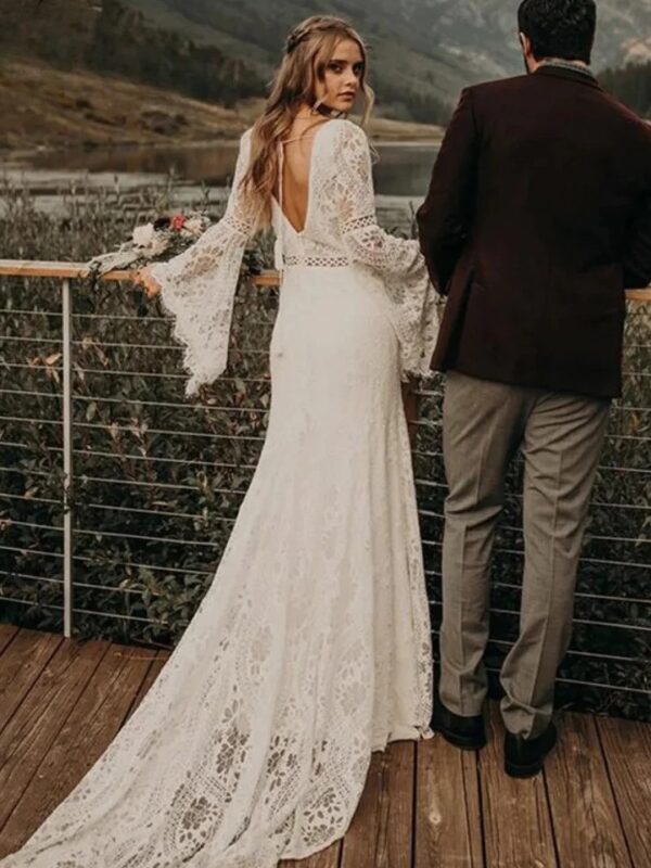 Robe de Mariée Bohème Âme d’Écume