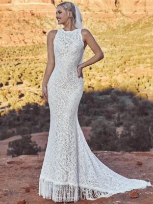 Robe de Mariée Bohème Étoile Blanche