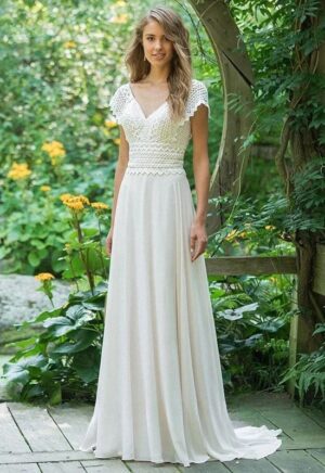 Robe de Mariée Bohème Lien d’Aurore