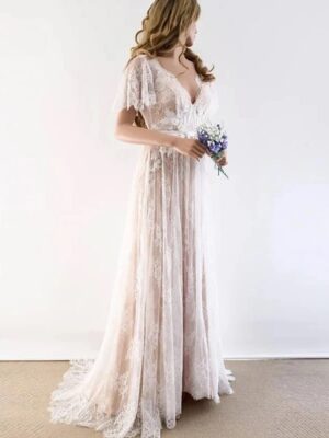 Robe de Mariée Bohème Ciel Ouvert