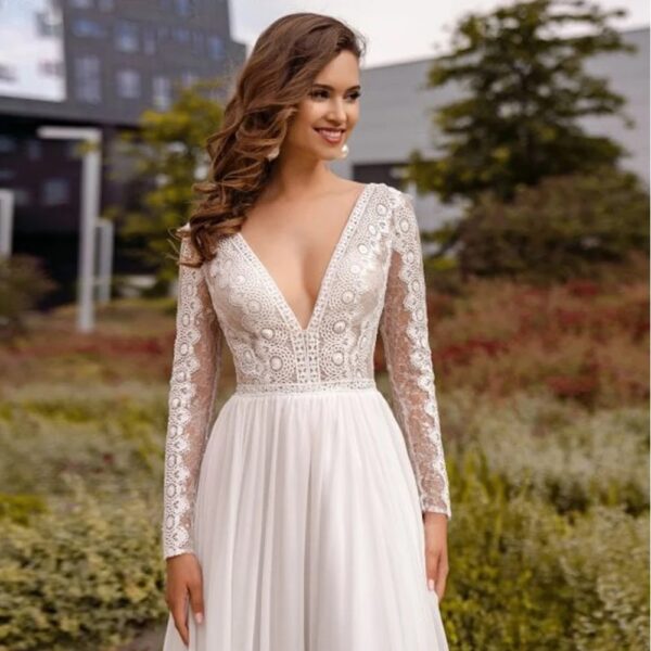 Robe de Mariée Bohème Source Intemporelle