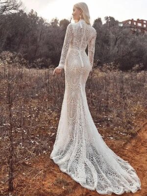 Robe de Mariée Bohème Voile de Plume