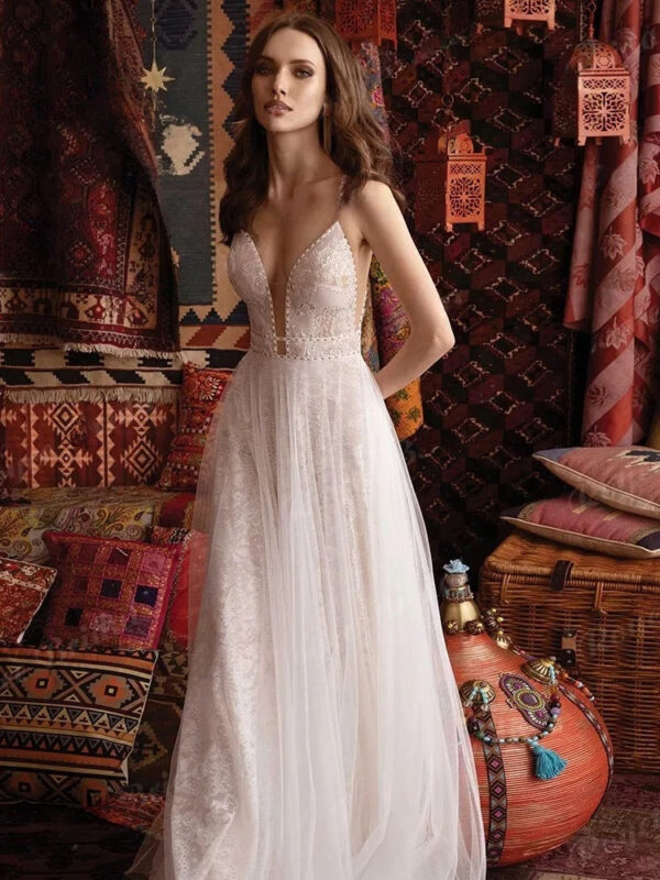 Robe de Mariée Bohème Souffle de Liberté