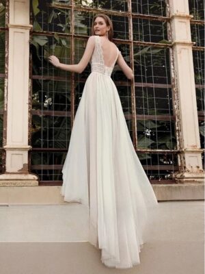 Robe de Mariée Bohème Liberté Blanche