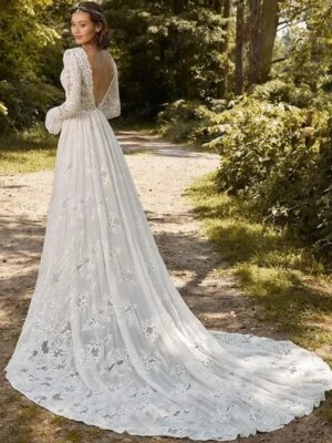 Robe de Mariée Bohème Lueur Enchantée